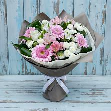 Букет цветов из:  Герберы, Альстромерии и Хризантемы #REPLACE_PRED# Грайвороне