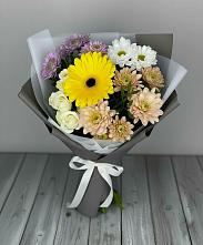 Букет цветов из:  Розы, Герберы и Хризантемы #REPLACE_PRED# Грайвороне