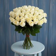 Букет 51 Белая роза Эдлесс Лав в Грайвороне