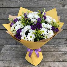 Букет цветов из:  Ирисы, Хризантемы и Ромашки в Грайвороне
