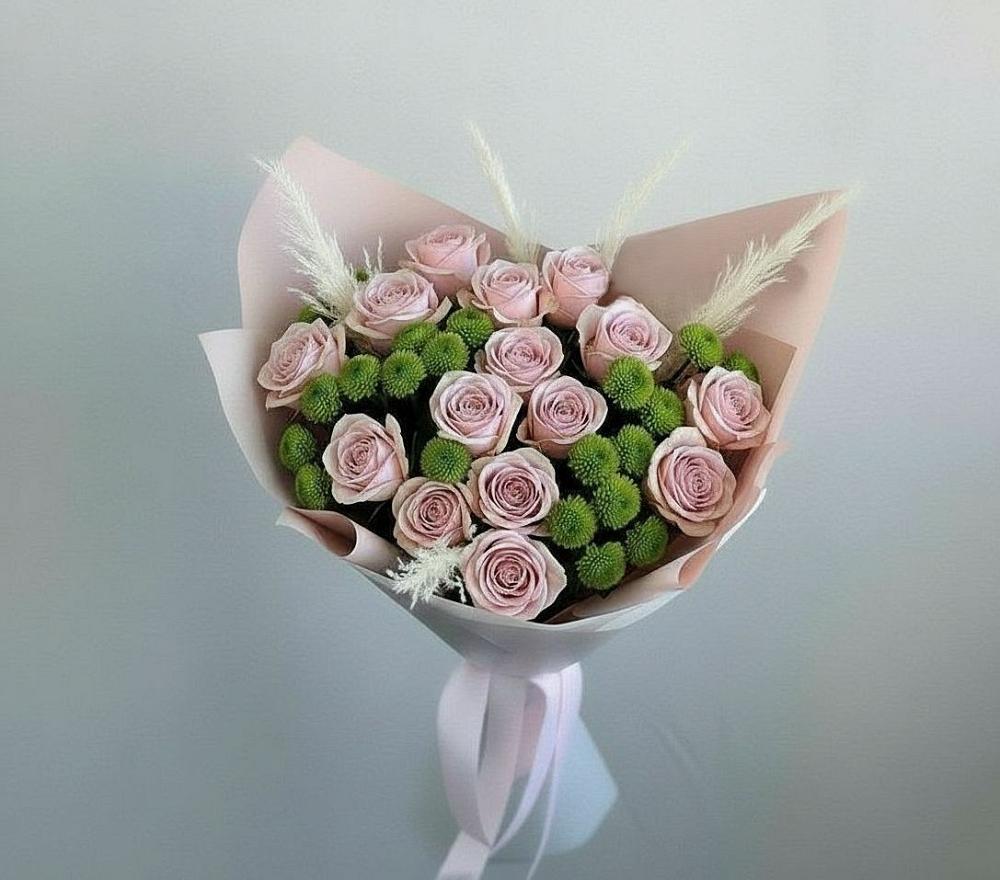 Букет цветов из: Розы и Хризантемы в Грайвороне