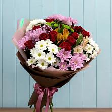 Букет цветов из:  Розы, Хризантемы и Альстромерии #REPLACE_PRED# Грайвороне