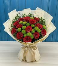 Букет цветов из:  Розы и Хризантемы в Грайвороне