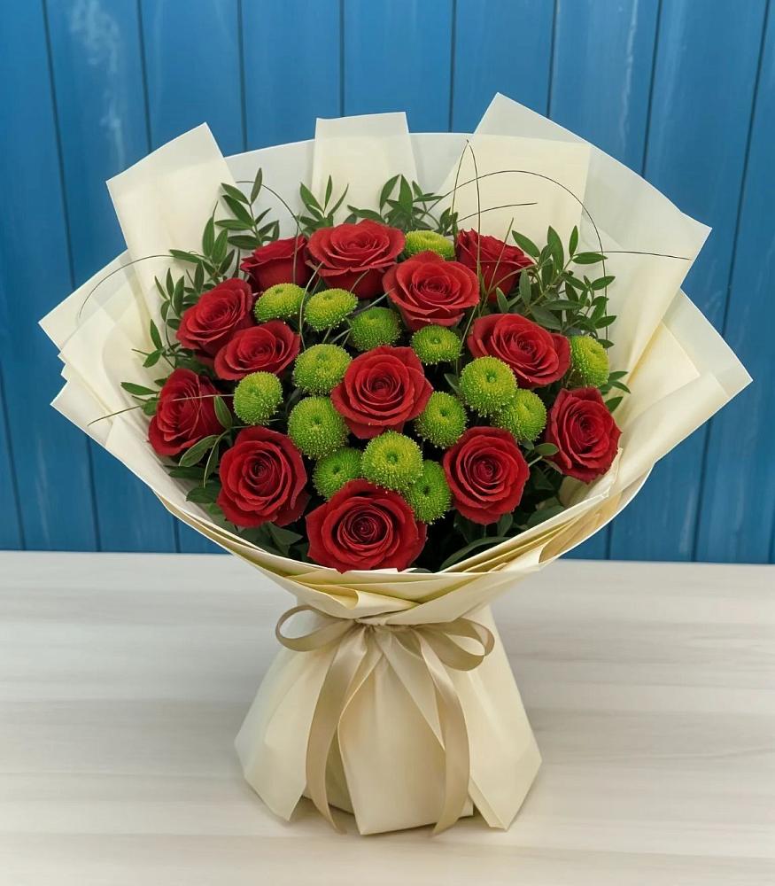 Букет цветов из: Розы и Хризантемы в Грайвороне