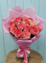 Букет 15 Розовых роз Равель в Грайвороне