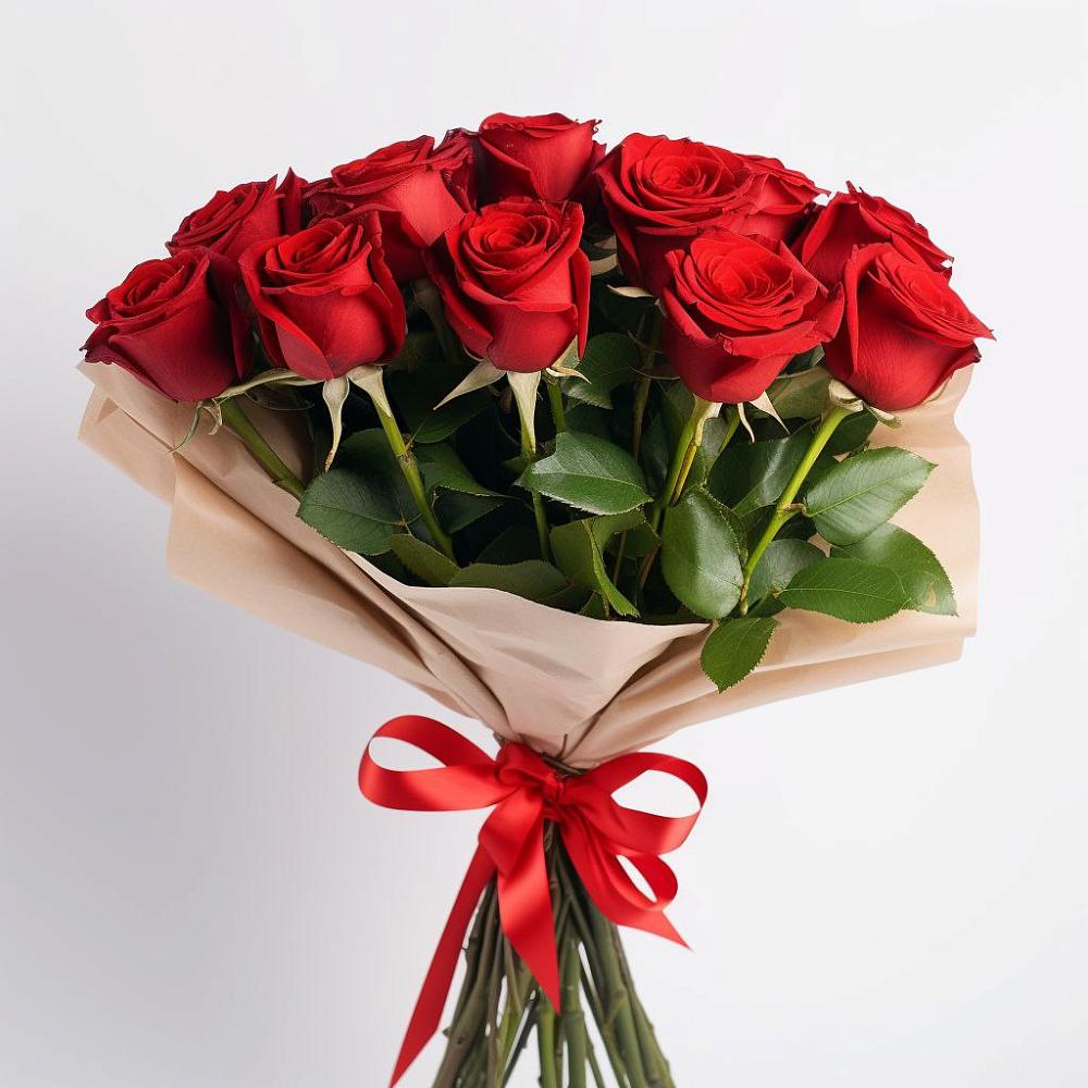 Букет 11 Красных роз Эдлесс Лав в Грайвороне